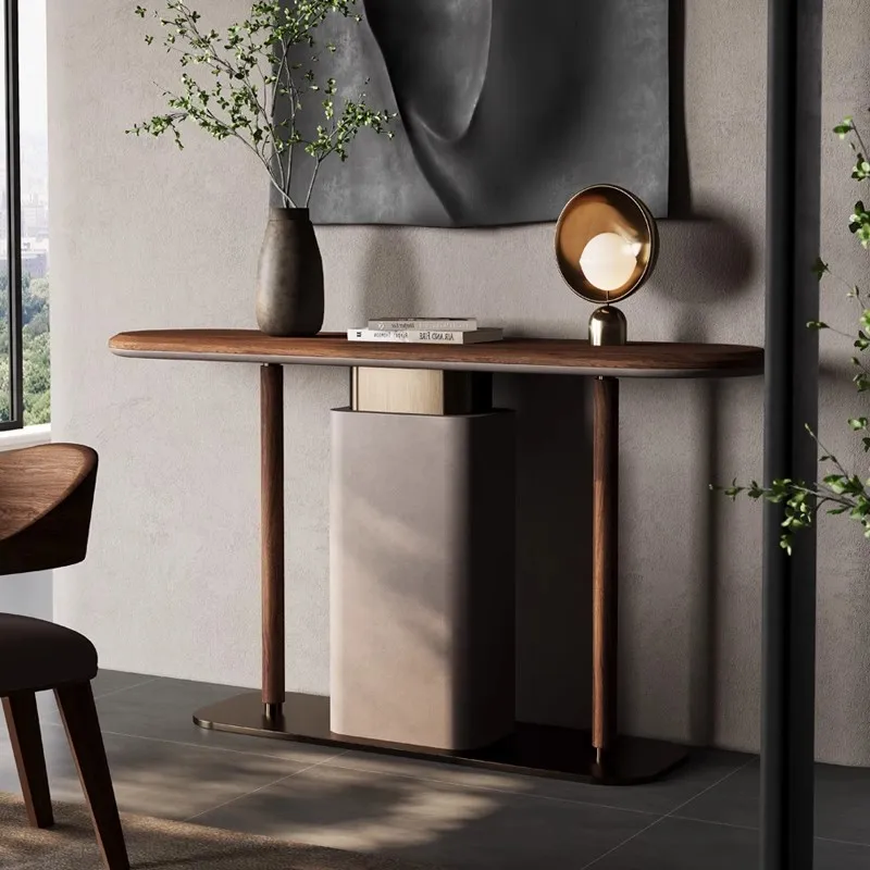 Solid wood entrance table