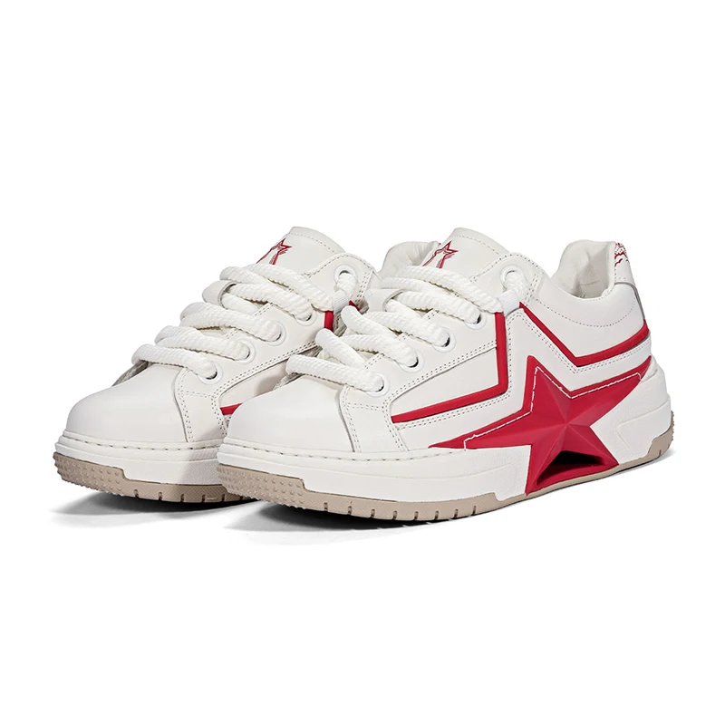 Pentagonal Heart SneakerscWJX004-White Red