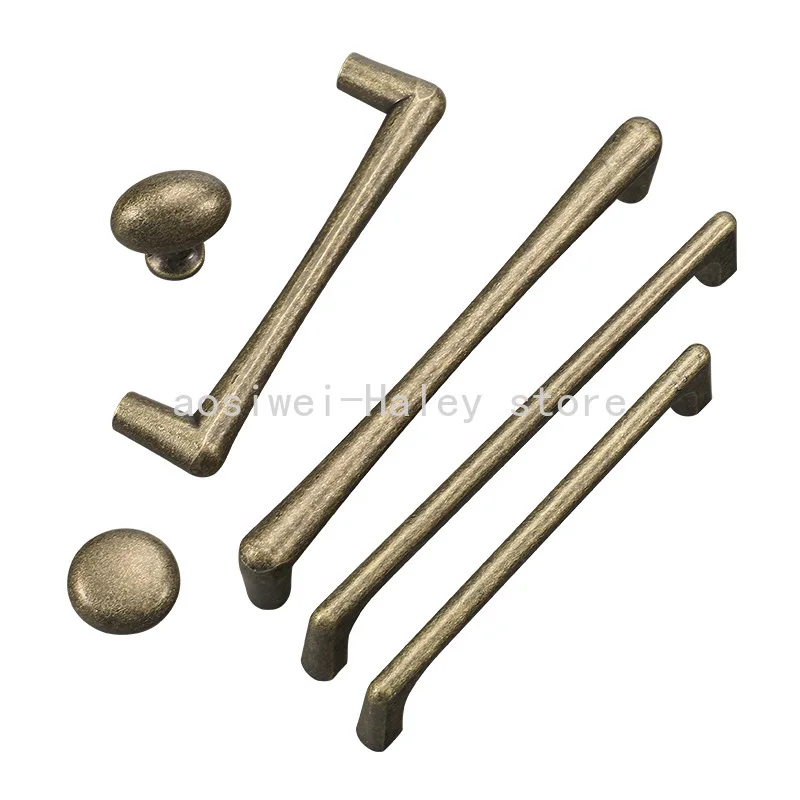 

Антикварные длинные ручки для хранения кухонного шкафа, ретро-шкаф, дверные ручки для ящиков, бронзовые ручки для шкафа для мебели