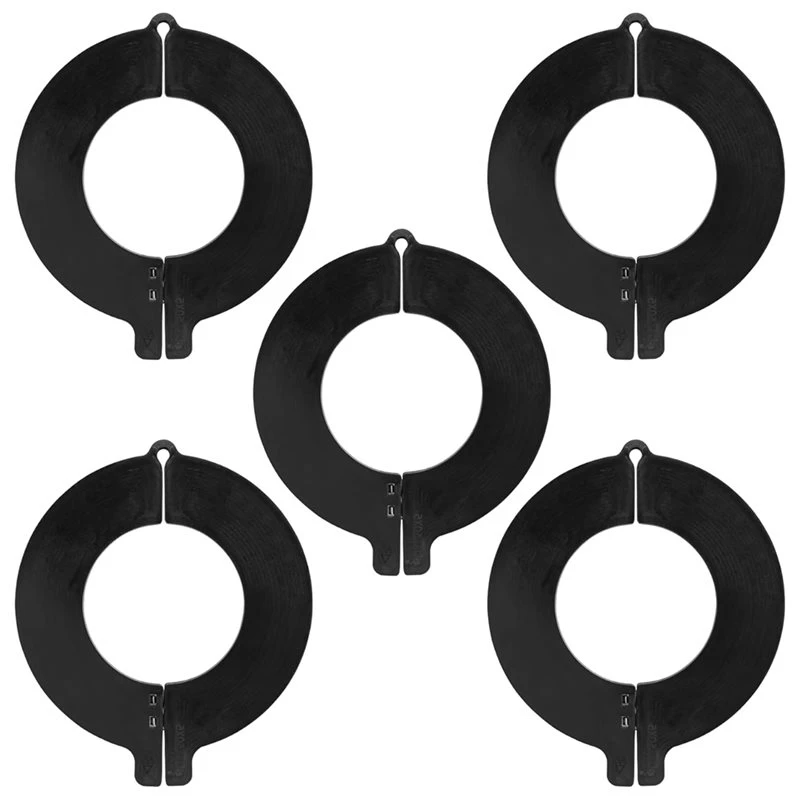 ABEZ Excavator Shims Washers 5-Pack 80Mm Bucket Pin Shims, 5Mm Thickness TPEE Material For Skid Steer Heavy Equipment