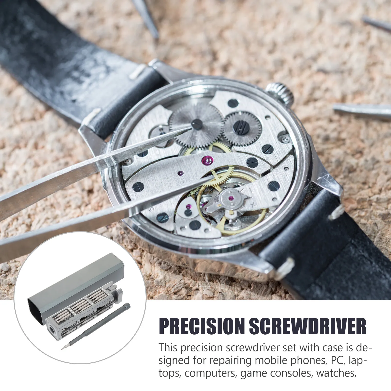 

Набор прецизионных отверток (1 комплект) для телефонов, ноутбуков, часов, камер, с нескользящей ручкой, шестигранные инструменты