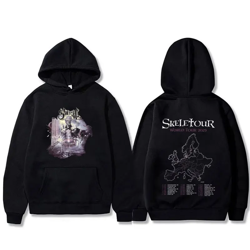 

Ghost Band Skeleton Graphic hoodie Men Women vintage Rock Oversized hooded sweatshirt Male 90s Classic Gothic Punk Metal Hoodies