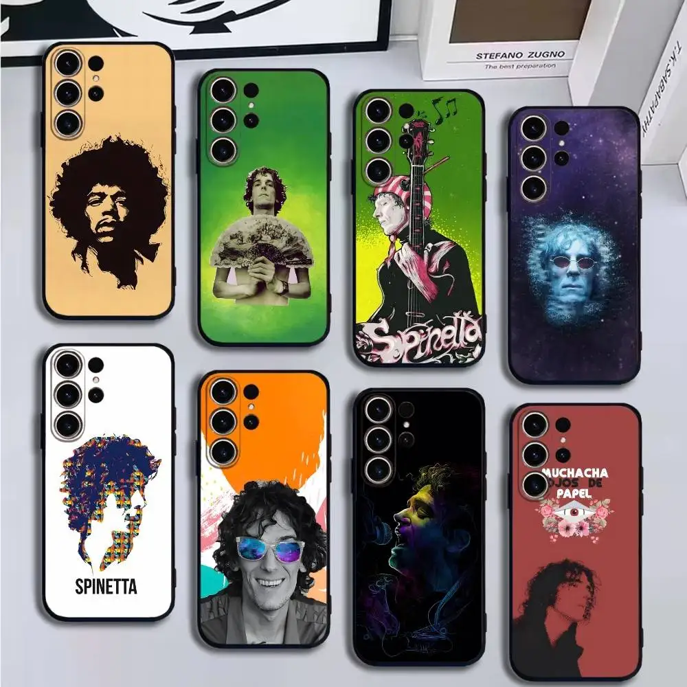 Чехол для телефона Luis Alberto Spinetta для SamsungS25,24,21,22,23,30,Ultra,20,Plus,Fe,Lite,Note,10,9,Soft Black Cover