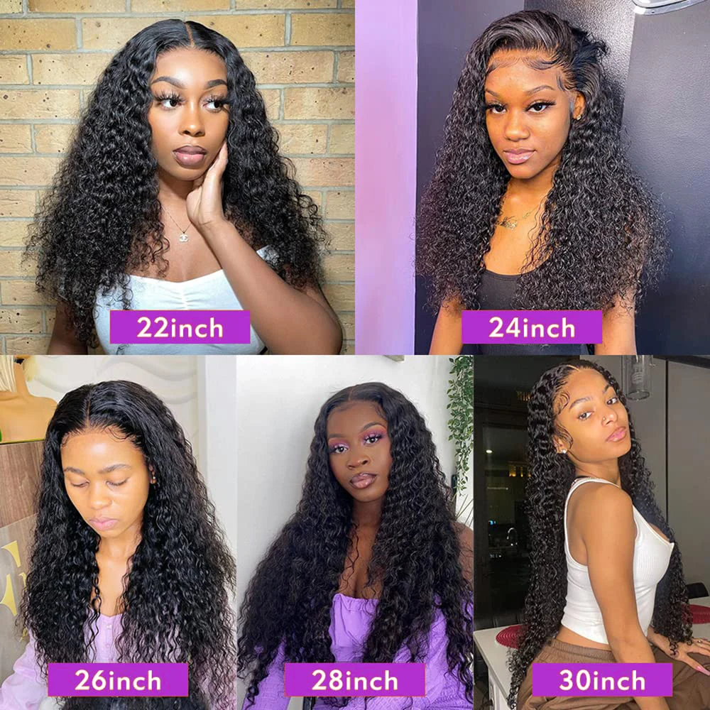 6x4 Lace Water Wave Glueless Wigs Lace Front Human Hair Wig Pre Cut Lace Wigs 100% Human Hair Pre Plucked 3 Days Delivery