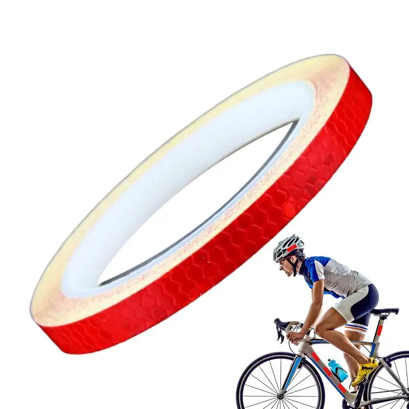 Reflective Tape PVC Bicycle Wheels Reflect Fluorescent Sticker Bike Reflective Sticker Strip Tape For Cycling Warning Safety 8m