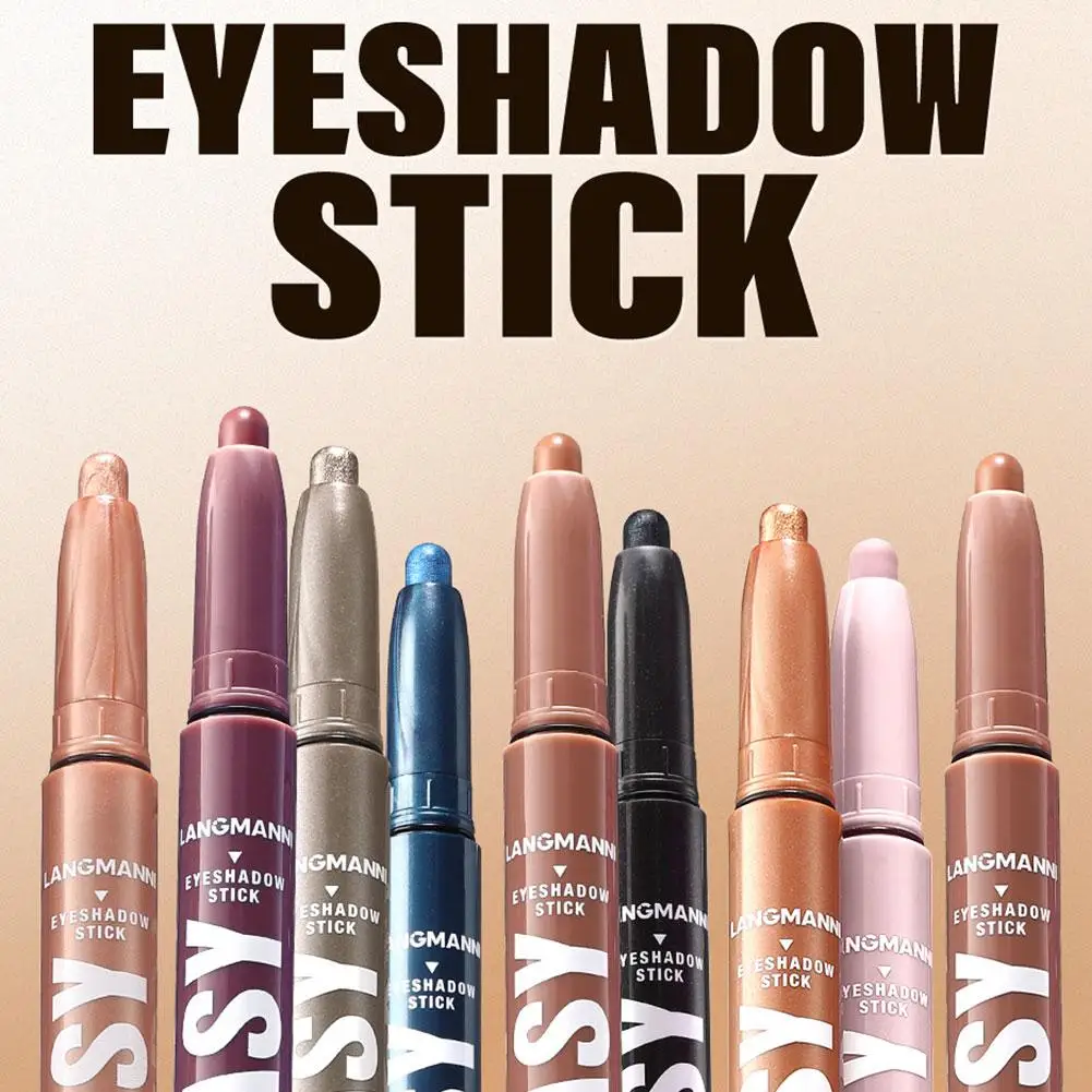 Monochrome Eye Shadow Stick Waterproof Lasting Highgloss Pearlescent Matte Eyeshadow Lying Silkworm Eyeliner Pen Makeup