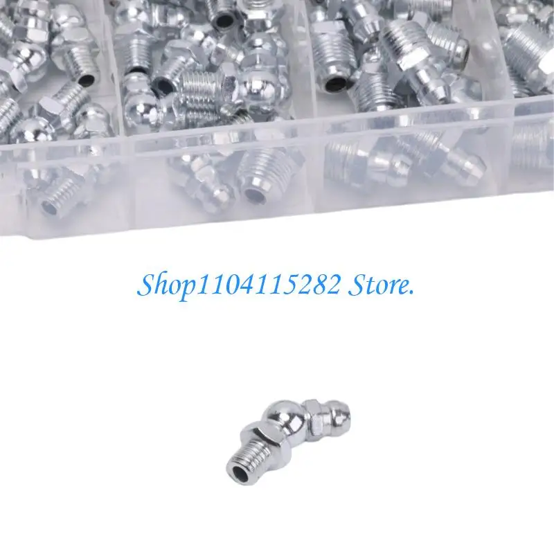 Grease Fitting Assortment with Three Access Orientations for Maintenance