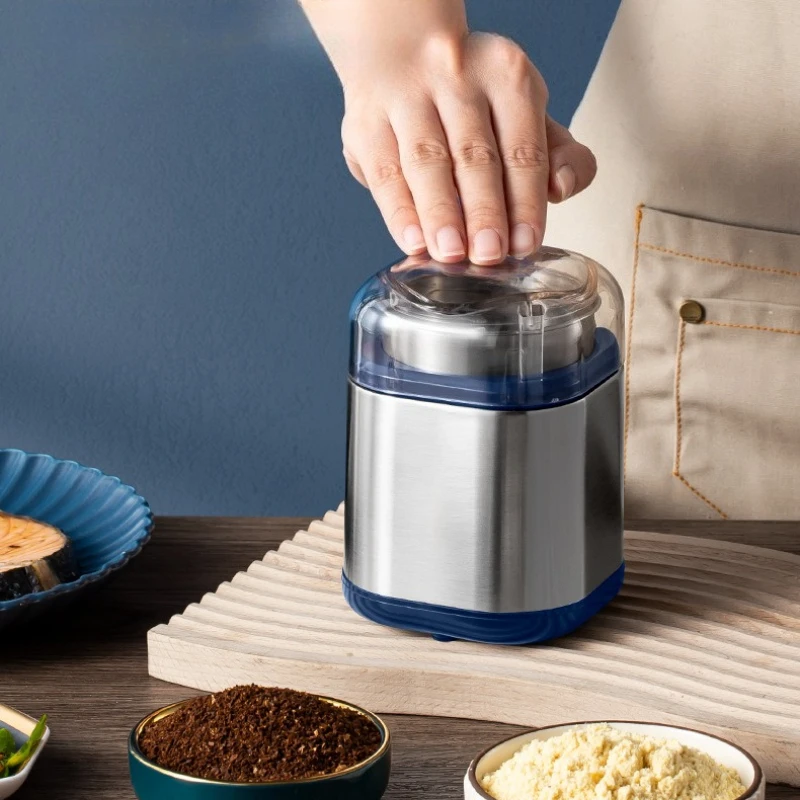

Electric Spice Grinder Portable Coffee Bean Grain Mill Stainless Steel Powder Crusher with 200W Powerful Motor Grinding