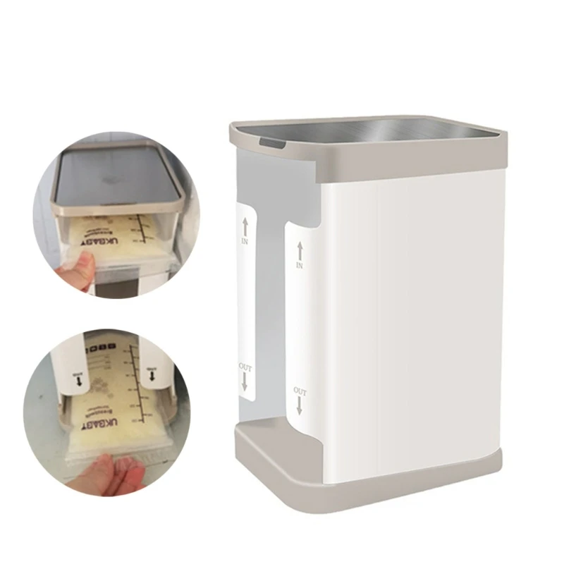 2-in-1 Breast Milk Storage Freezer Box Reusable Breastmilk Storage Bag Convenient Container Case Portable Organiser