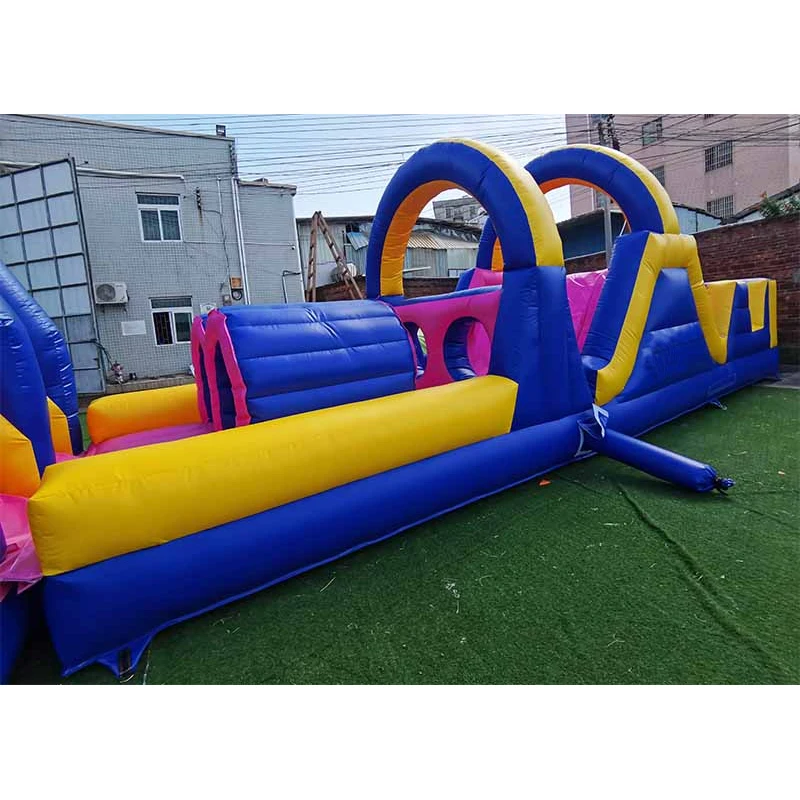 Inflatable combination obstacle slide game |Outdoor large interactive game | Safe and durable | Suitable for children and adults