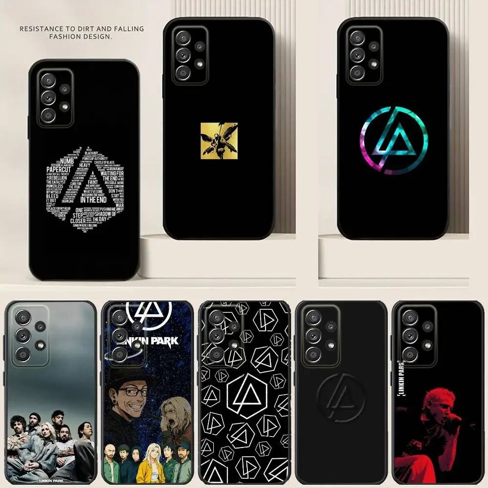 

L-LinkinS Rock P-Park Phone Case For Samsung S24,21,22,23,30,Ultra,20,Plus,Note,10,9,5G Black soft silicone case