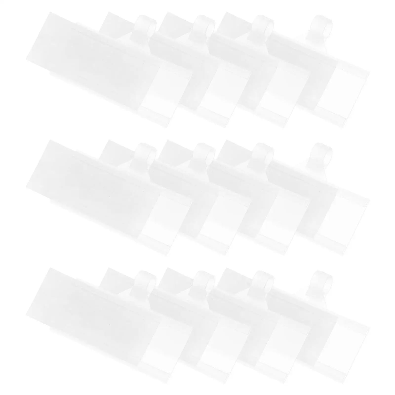 

50 Pcs Price Tag Holder Plastic Basket Supermarket Clip Label Frame Pantry ABS Retail Signs Storage Bin Shelf Display Tags
