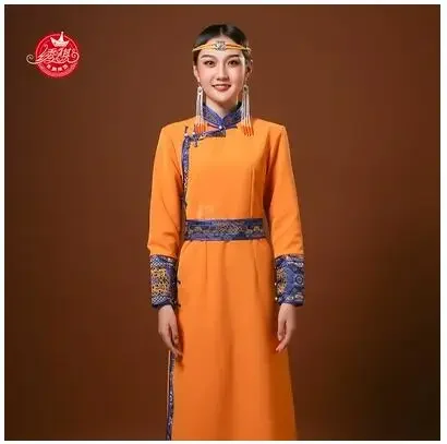 رداء نسائي منغولي حديث محسّن لخريف 2023 بأكمام طويلة #6