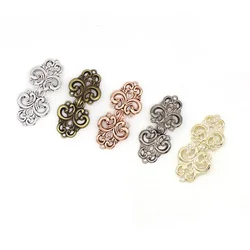 Women Girls Decorative Shiny Crystal Cape Cloak Clasps Fasteners Pair Buckle Brooch Clip Vintage Cardigan Collar Clips Holder