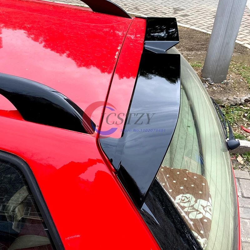 For VW Polo 4 MK4 9N 9N3 Car Rear Roof Spoiler 2003 To 2008 Wing Tuning Top Splitter Exterior Auto Accessories Body Kit