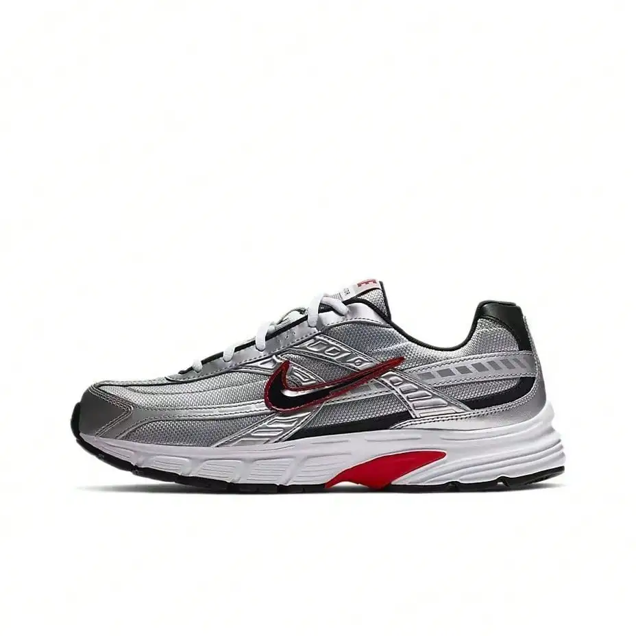 Nike Initiator Stylish, Breathable, Durable Low-Top Casual Urban Commuting Running Shoes, Men's, Black/Silver 394055-001