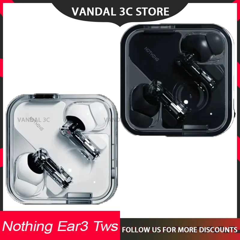 Nothing Ear3 Tws Earbuds True 5.3 Bluetooth Earphones Dynamic 3 Microphones Custom Hybrid Anc In-Ears Headphones For Iphone Gift