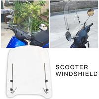 Motorcycle Electric Scooter Front Motorcycle Windshield HD Transparent Large Wind-proof and Sand-proof Damper ﻿