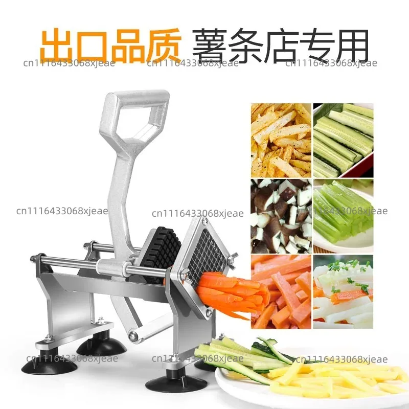Commercial French Fry Machine, Multifunctional Stainless Steel Household Cucumber, Radish, Potato, Lettuce Cutting Machine