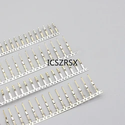 100pcs 2.54mm Pitch Dupont Jumper Wire Connector Male Female Metal Terminals Pins Gold Plated Copper