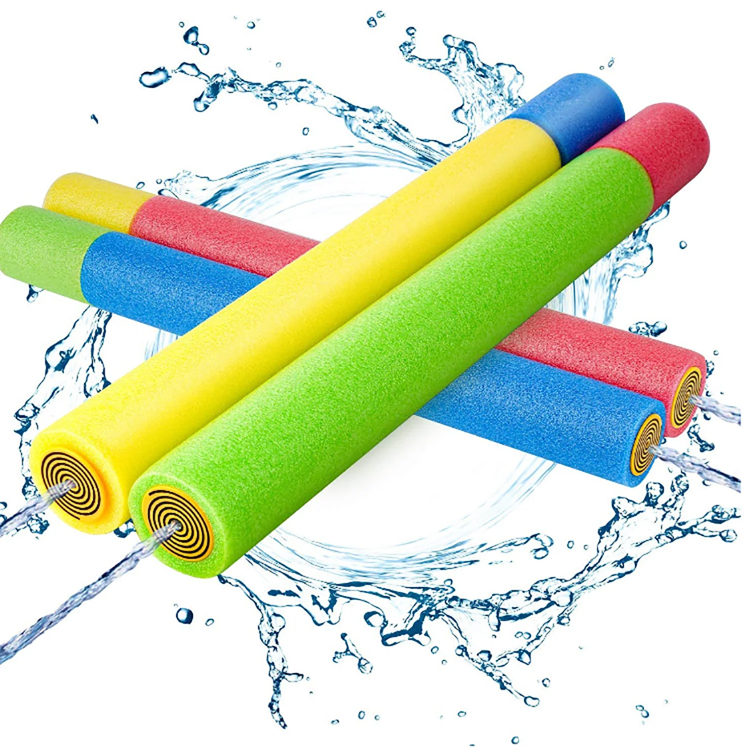 Children's pull-out foam water gun Outdoor multi player water fighting game in summer Beach water playing color random