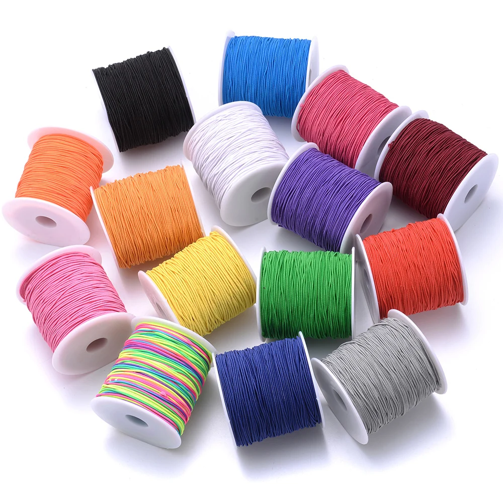 iYOE 100m/Roll 1mm Elastic Cord Thread Gradient Stretchy String For Jewelry Making Necklace Bracelet Diy Sewing Supplies