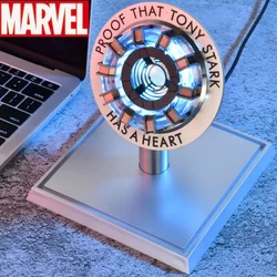 Hot Avenger Iron Man MK1 MK2 Arc Reactor Tony Stark Heart Of Mark Figure Led Light Iron Man 1:1 Model Chest Lamp Decoration Toys