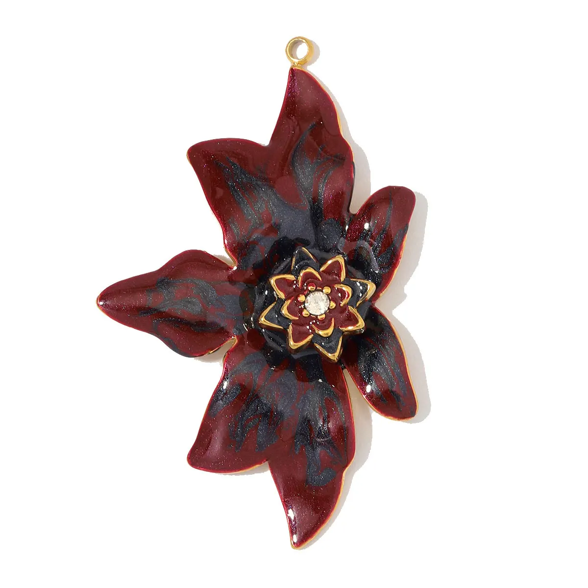3pcs/Lot Stainless Steel Round Red Agate DIY Earring Charms Amethyst Natural Stone Necklace Pendants Woman Waterdrop Jewelry