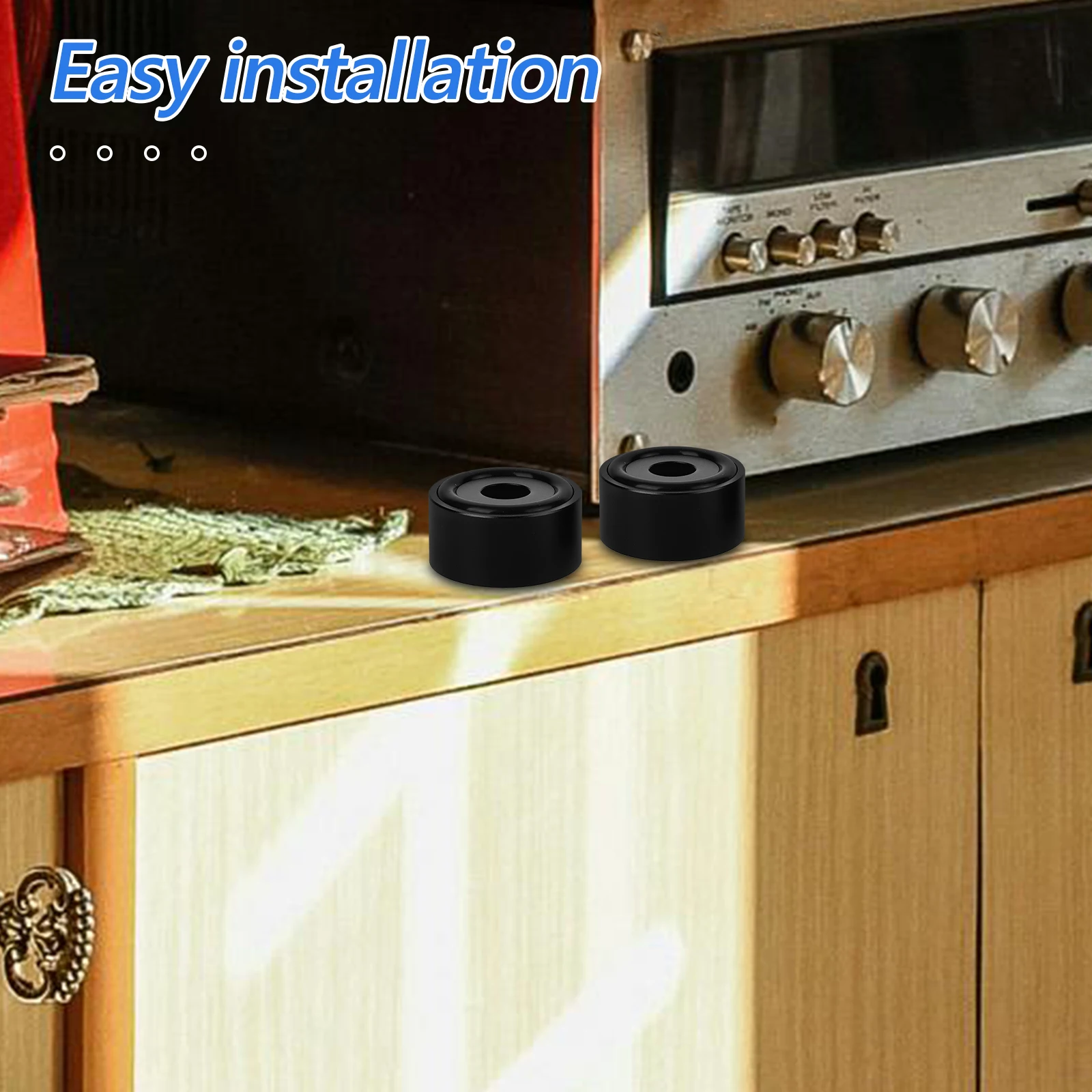 

4pcs Aluminum Alloy Speaker Cabinet Pad Floor Leg Pads Base For Amplifier Vibration Dampening Soundproofing Mat Speaker