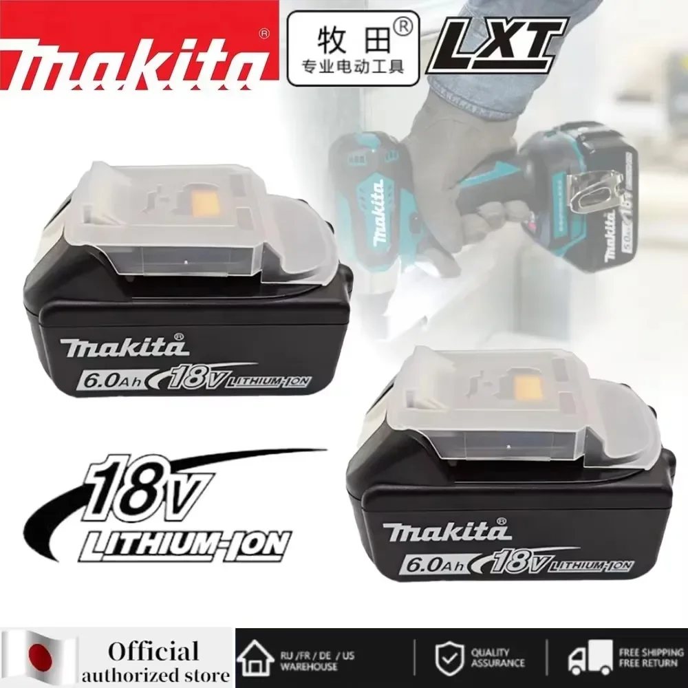 

Makita-100% Original Rechargeable Power Tool Battery, Replaceable LED Lithium-ion, 6.0 Ah 18V LXT BL1860B BL1860BL1850