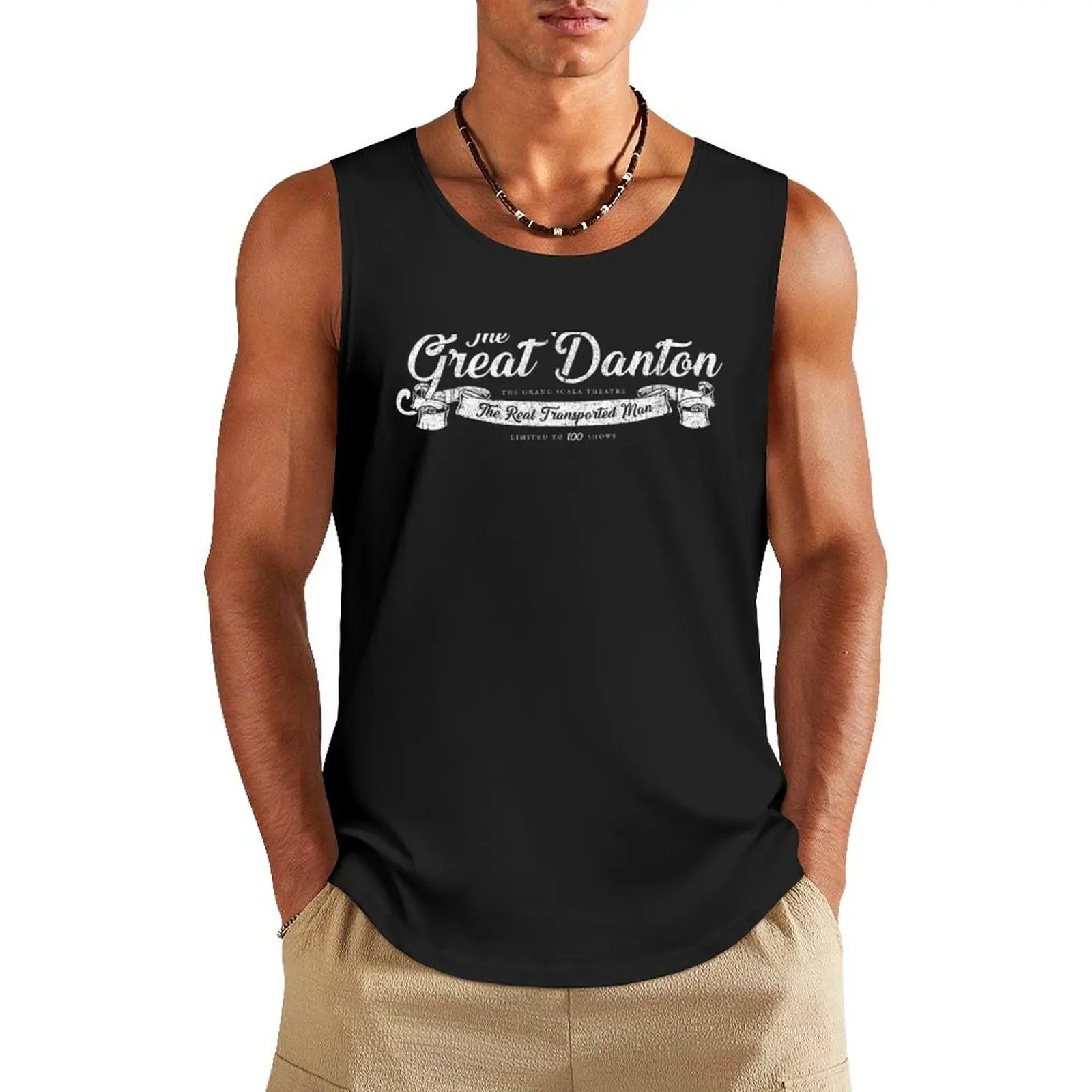 The Great Danton Tank Top gym shirt man sleeveless vest men Men's sleeveless t-shirt