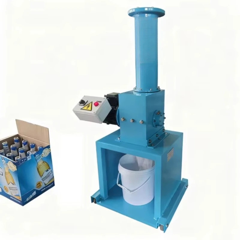 Glass bottle crusher for recycling broken bottles into sand with efficient waste reduction