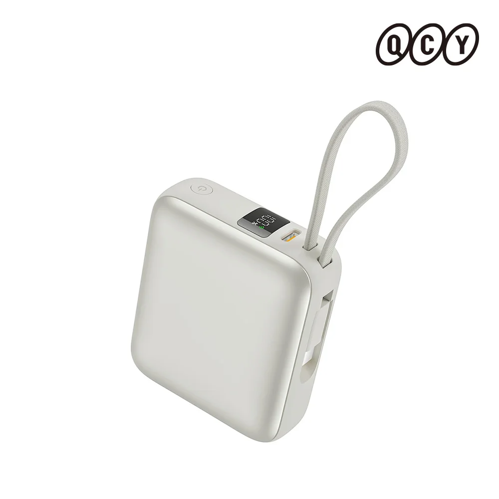 QCY 35W 기내반입 C타입 초고속 충전 대용량 갤럭시 보조배터리 10000mAh 화이트