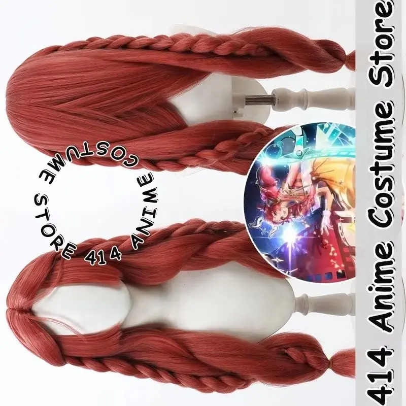 

Парик для косплея игры и аниме Yao Honor of Kings Glory Collection Cornrows, высокая плотность кожи головы, термостойкое волокно, синтетические волосы