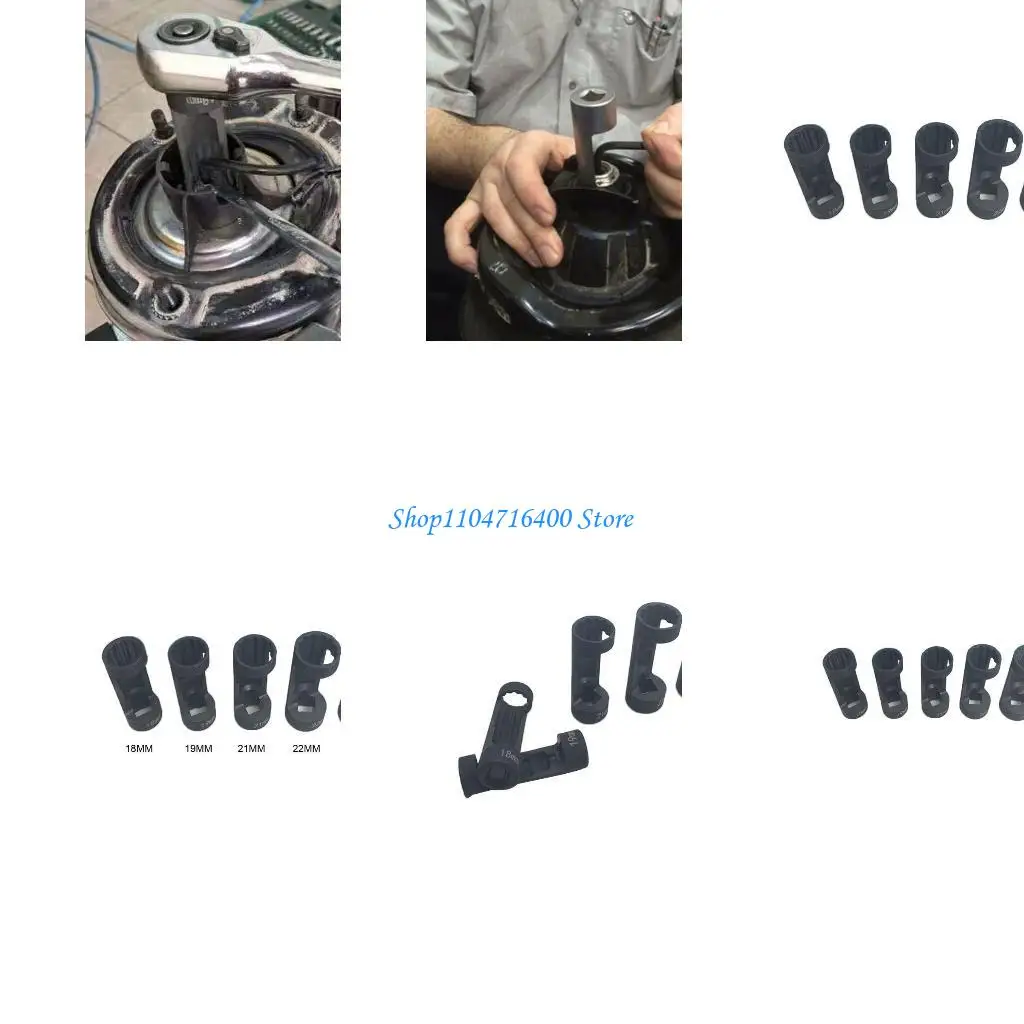 

Головки для гаек стойки y1gd для большинства автомобилей, 12-гранные головки, привод 18–24 мм, разные размеры, инструмент