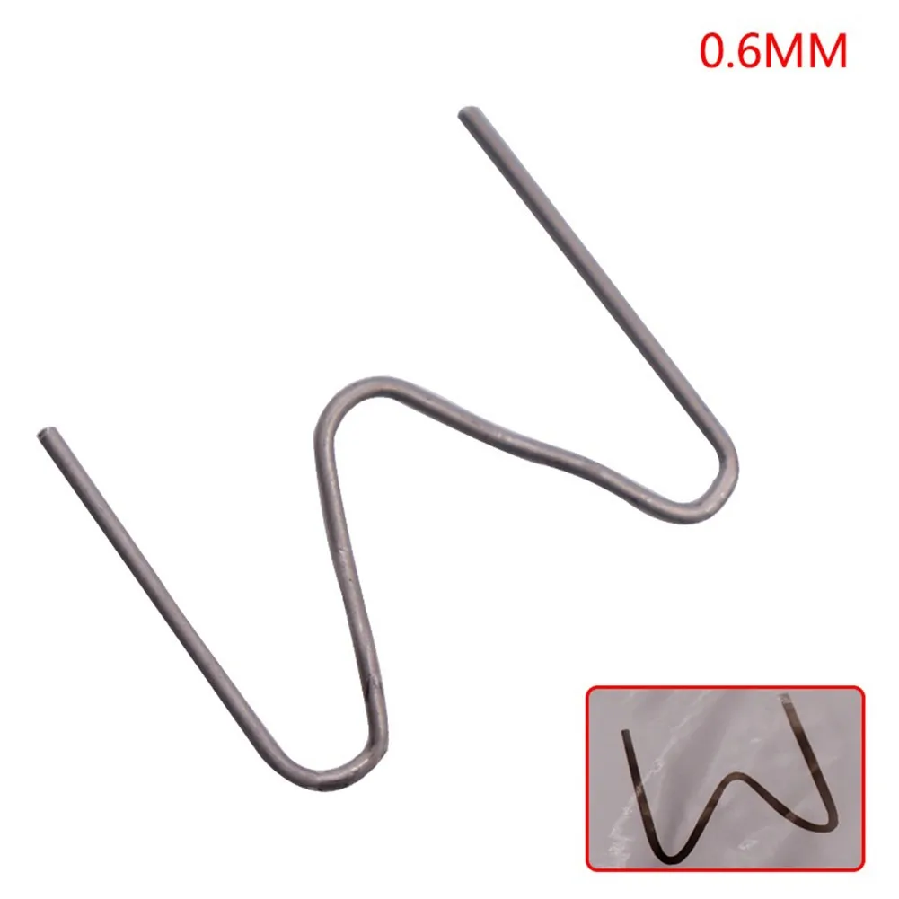 100PCS 0.6/0.8mm Welding Wires Staples Welding Nail Car Bumper Staples Plastic Welder Repair Kit Welding Nail Soldering Tools