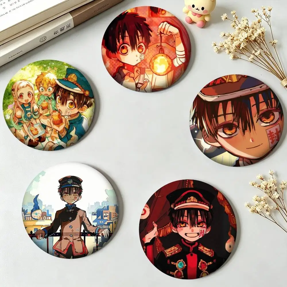 C-Cute Chibi Hanako-kun Toilet-Bound Hanako kun 25mm 32mm 44mm 58mm 75mm Brooches Badges Pins for Accessories Gift