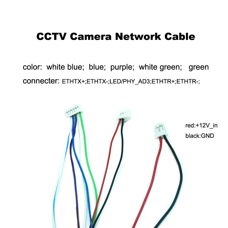 Il cavo della telecamera IP per la rete sostituisce il cavo RJ45 DC12V CCTV ip use