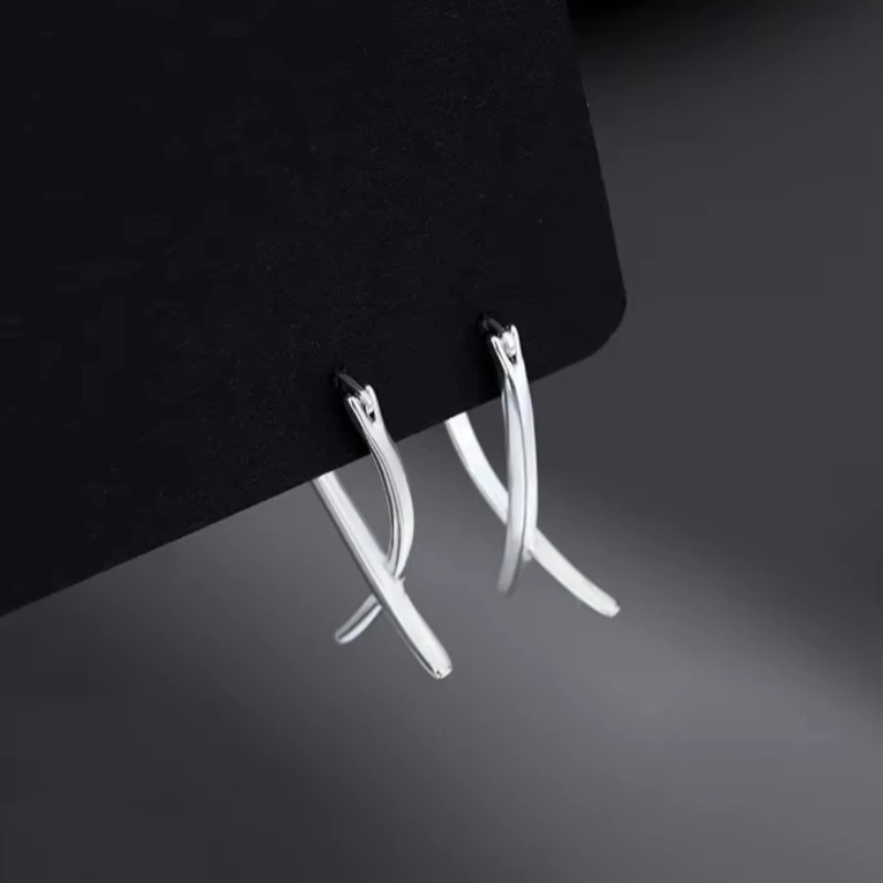 REETI 925 Sterling Silver Earrings Geometry Earrings For Women Gift Earings Fashion Jewelry Korean Earrings