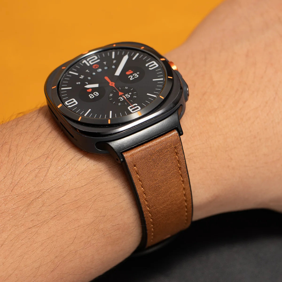 Nahtloses Lederarmband für Samsung Galaxy Watch 8 Classic/8 9 40mm 44mm Armband für Galaxy Watch Ultra2 2025 47mm – Detail 12