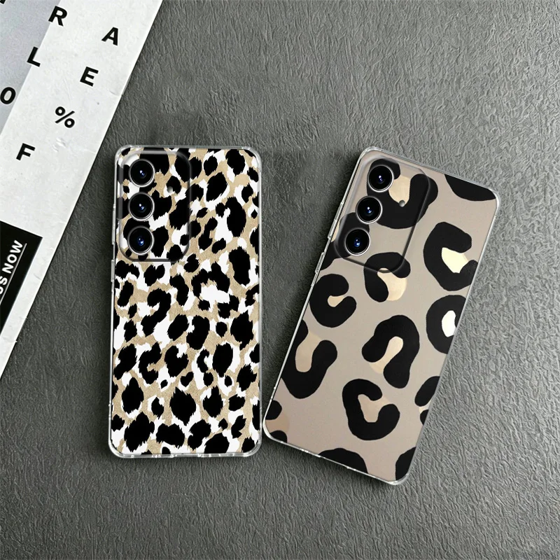 Sleek Leopard Art Phone Case for Samsung A57 A56 A55 A54 A17 A16 A15 A14 A37 A36 A35 A34 A27 A26 A25 A24 A07 A06 A05S A04S M33 N