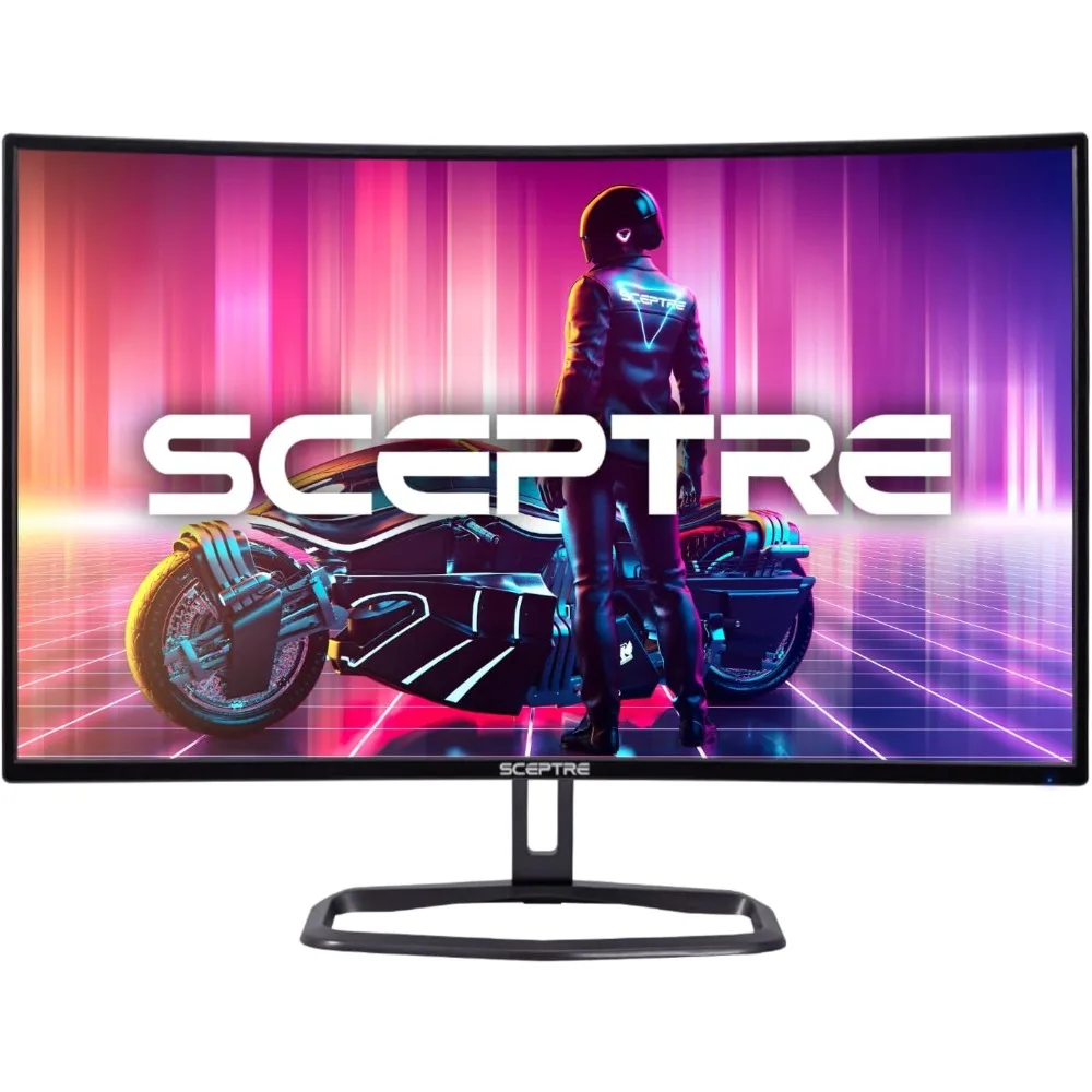 Monitor Gaming lengkung 32 "FHD 1080p, hingga 240Hz 1ms 99% sRGB AMD FreeSync speaker bawaan Premium