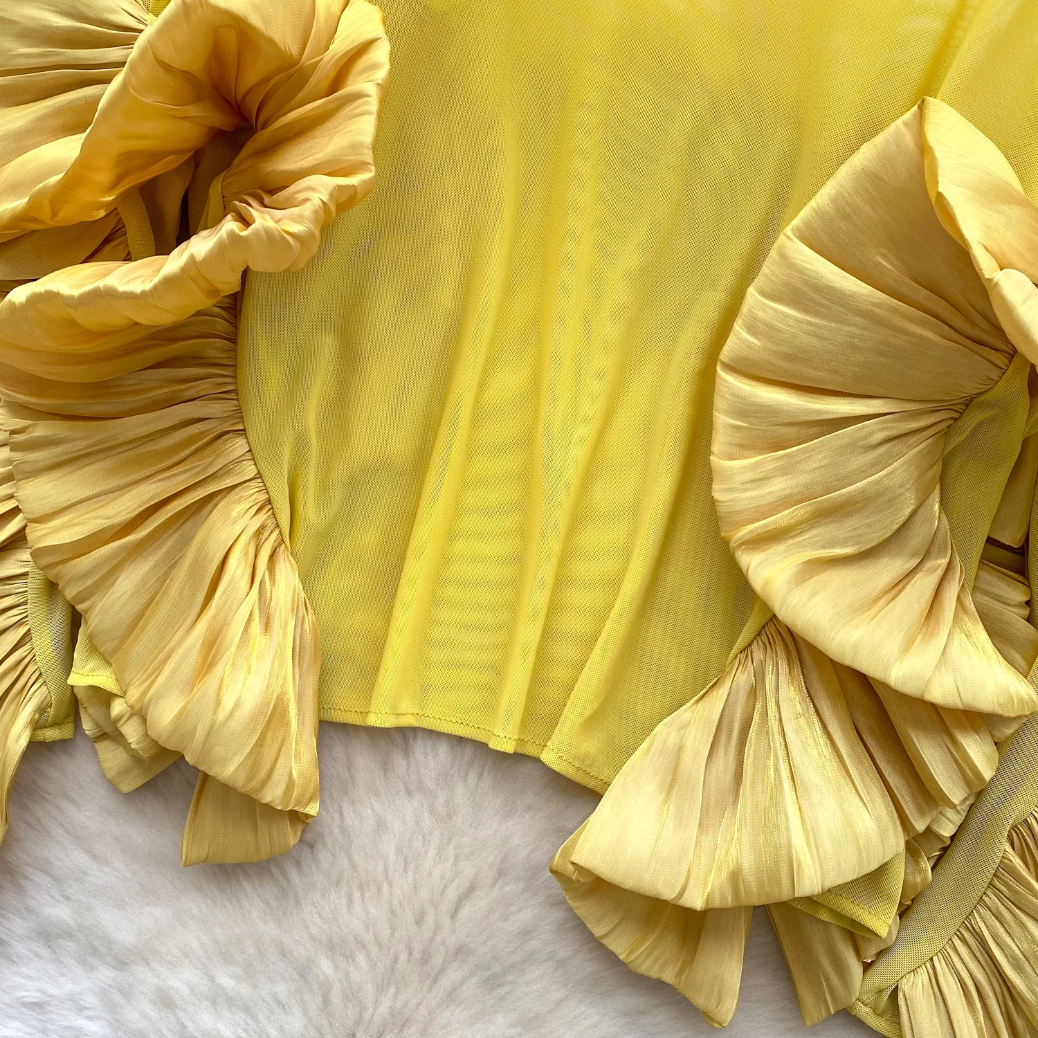 Camicetta ampia con volant chic Camicetta sexy T-shirt basic Moda donna Streetwear abbigliamento donna hotsweet