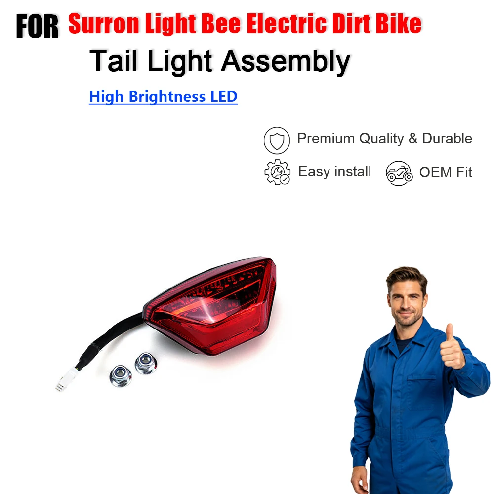 

Tail Light Assembly for Surron Light Bee Electric Dirt Bike Replacement