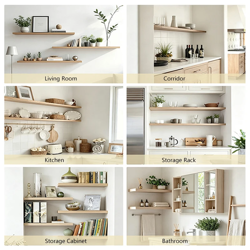Strong Thickened Extended Invisible Wall Shelf Bracket Hidden Support Pins With Internal Expansion Screws For Heavy Duty Load