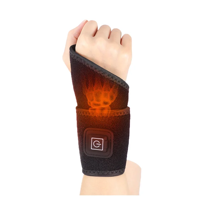 Graphene far infrared 3-speed electric heating physiotherapy hot compress sports sprain wrist wraps for keep warm