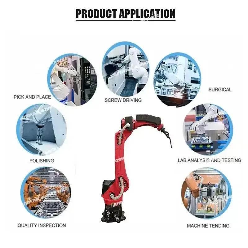 10KG Universal 6 axis industrial Robot Arm for Spraying Handling Palletizing welding