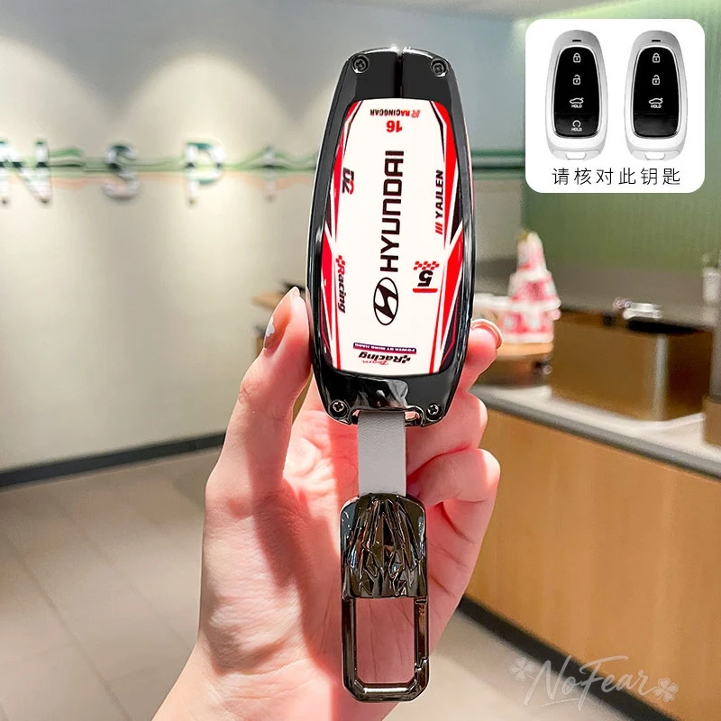 Car Remote Key Case Cover For Hyundai Tucson Solaris Sonata Hybrid NEXO DN8 Santafe TM Tucson NX4 Staria Ioniq 2022 Accessories - view 5
