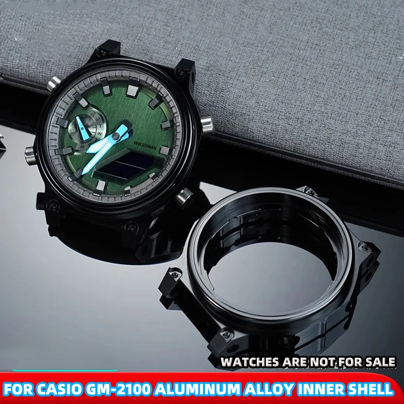 

for Casio Metal Octagonal GM-2100 Accessories Watch Inner CaseAluminum Alloy Ultra Light Inner Case Watch Movement Case