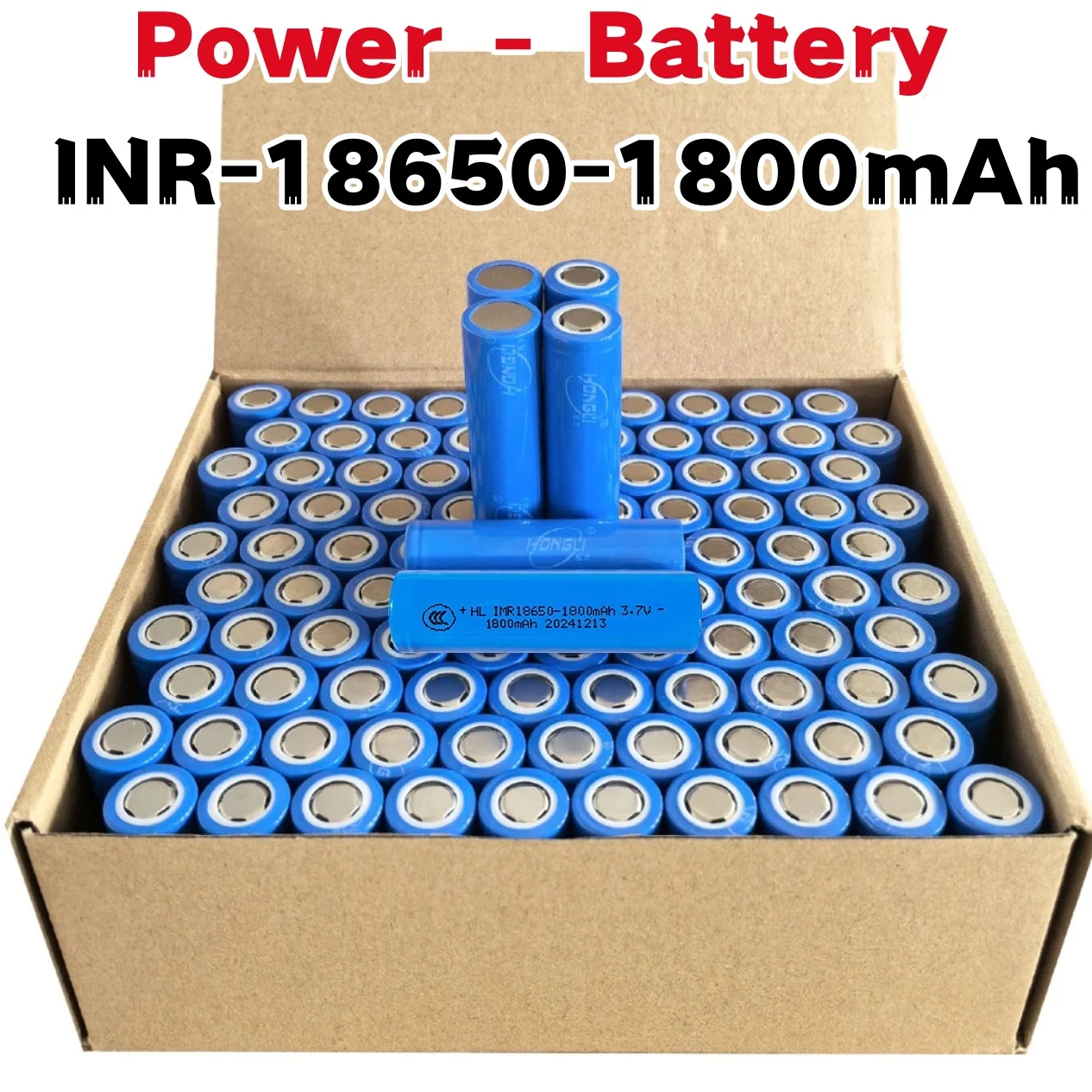 

18650 Литий-ионная аккумуляторная батарея 3,7 В 1800 мАч Подходит для электроинструментов, детских игрушек, фонарей и других перезаряжаемых устройств